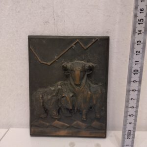 Bronze Relief Bulle & Bär