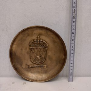 Bronze Wappen-Teller