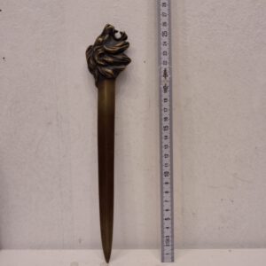Antike Löwenkopf Brieföffner