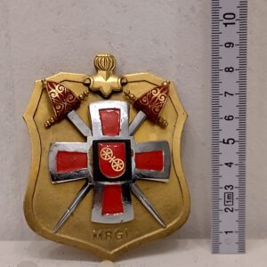 Messing Wappen Schwert