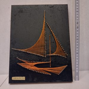 Drahtkunst Segelschiff