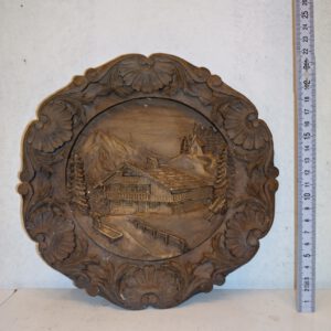 Holz Relief Wandteller