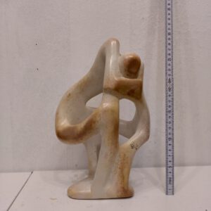 . Speckstein Skulptur Vater & Sohn