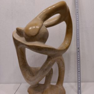 . Speckstein Skulptur Nachdenkender Man