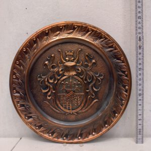 Kupfer Wappen Wandteller